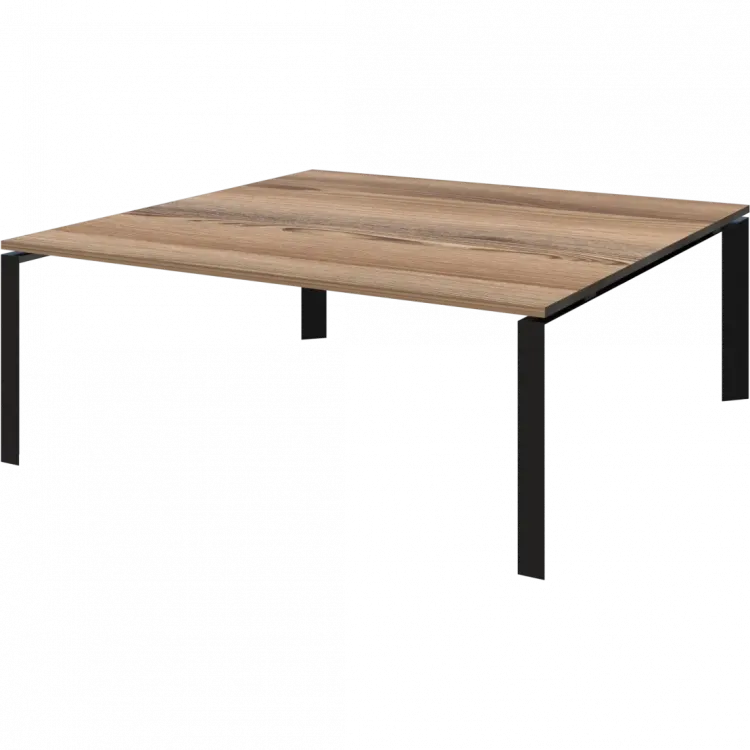 Стол переговорный на металлокаркасе НТМП.П.180.11 Дуб сафари/Антрацит 1800x1100x750 Аргентум-МП