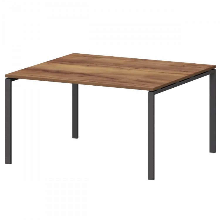 Стол переговорный на металлокаркасе СМСП-П-18.123.Пр25 Таксония/Антрацит 1800x1236x750 Смарт