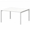 Стол переговорный на металлокаркасе СМСП-П-18.123.Пр25 Белый/Белый 1800x1236x750 Смарт