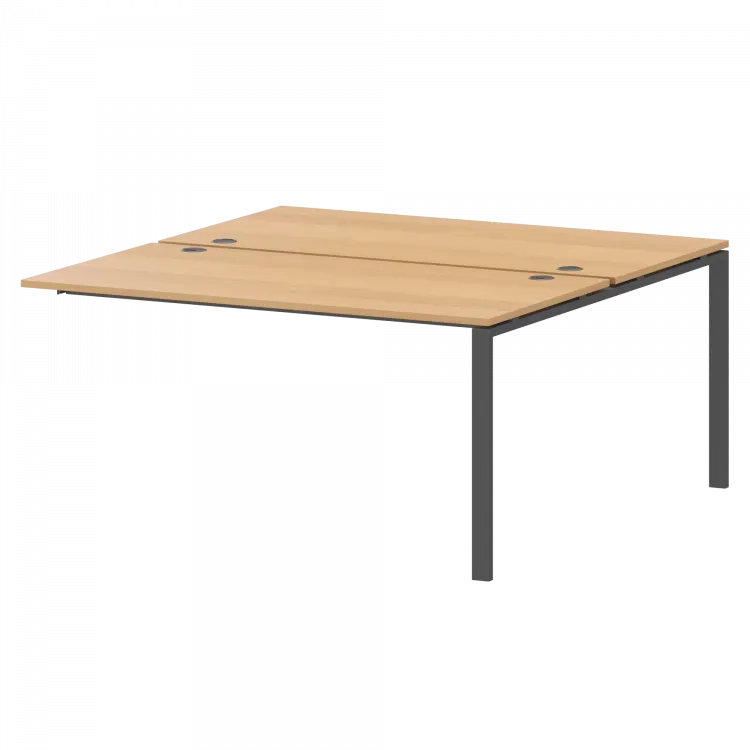 Модуль двойной на 2 рабочих места АМБЭ-005 Ольха/Антрацит 1800x1496x760 Арго-М