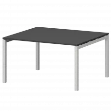 Стол переговорный на металлокаркасе СМСП-П-18.123.Пр50 Графит/Белый 1800x1236x750 Смарт