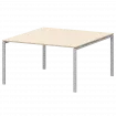 Стол переговорный на металлокаркасе АМП-005.123 Бук/Белый 1800x1236x760 Арго-М