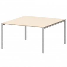 Стол переговорный на металлокаркасе АМП-005.123 Бук/Белый 1800x1236x760 Арго-М