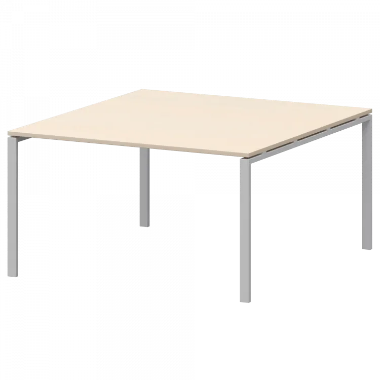 Стол переговорный на металлокаркасе АМП-005.123 Бук/Белый 1800x1236x760 Арго-М