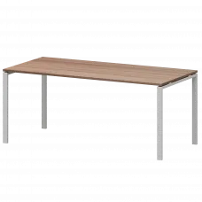 Стол на металлокаркасе для заседаний АМ-0058 Темный шимо/Белый 1800x850x760 Арго-М