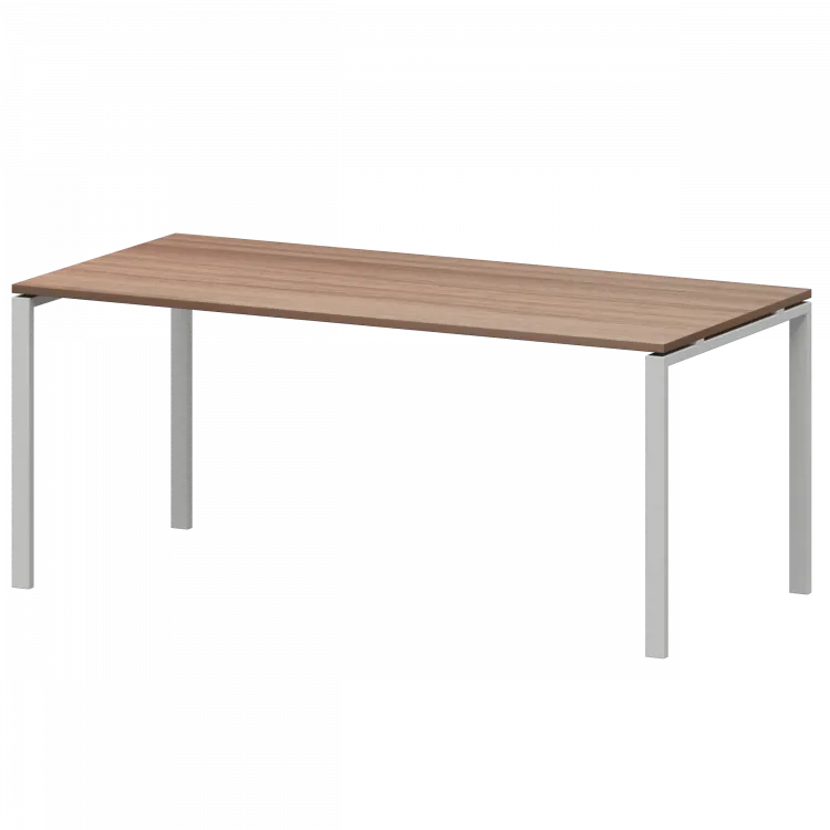 Стол на металлокаркасе для заседаний АМ-0058 Темный шимо/Белый 1800x850x760 Арго-М