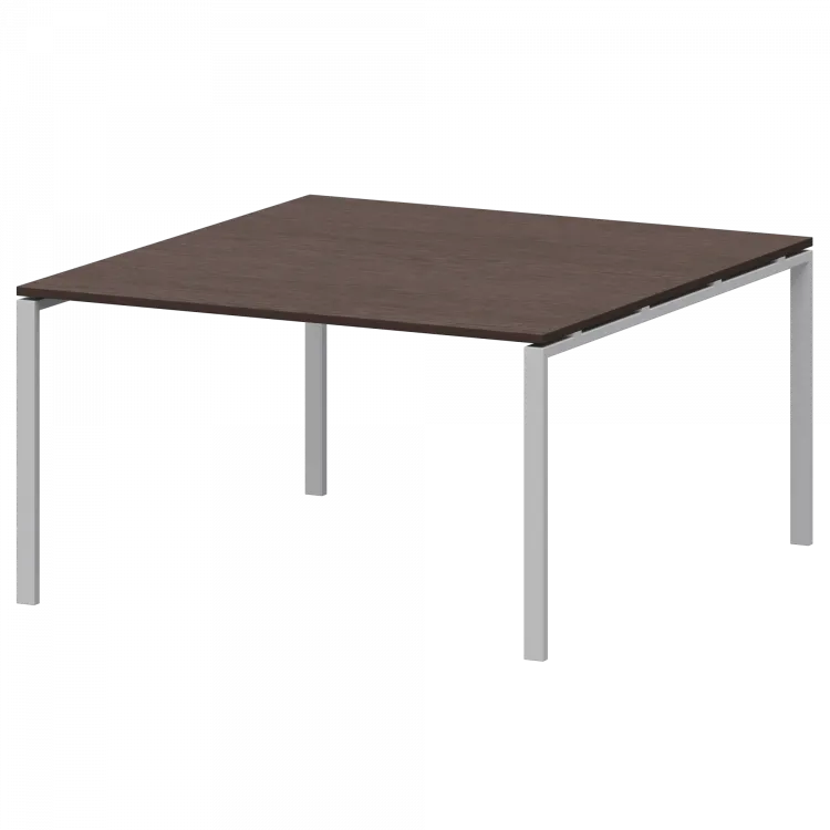Стол переговорный на металлокаркасе АМП-003.123 Дуб венге/Белый 1400x1236x760 Арго-М