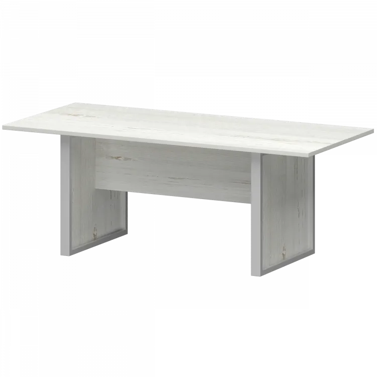 Стол заседаний НТМ-200.90-КМК Сосна винтер/Металлик 2000x900x750 Аргентум-М