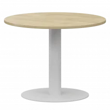 Стол переговорный НТМ-D090 Баттл Рок/Белый 900x900x750 Аргентум-МП