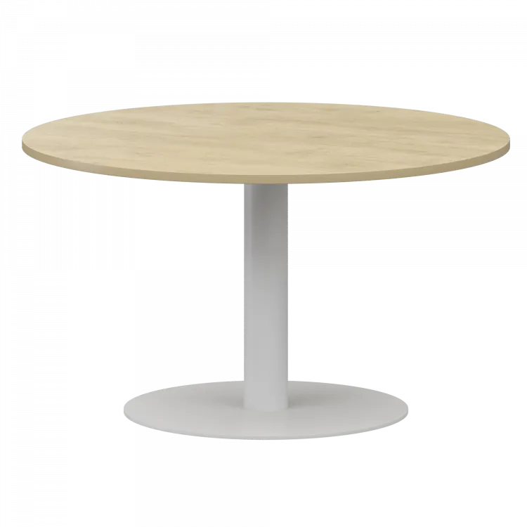 Стол переговорный НТМ-D120 Баттл Рок/Белый 1200x1200x750 Аргентум-МП