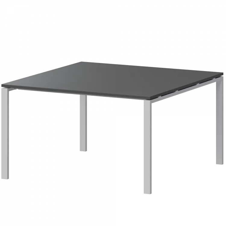 Стол переговорный на металлокаркасе АМП-002.123 Антрацит/Белый 1200x1236x760 Арго-М
