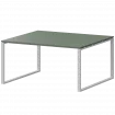 Стол переговорный на металлокаркасе АМП.О-005.123 Тайга/Белый 1800x1236x760 Арго-М