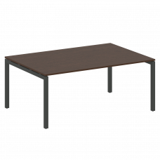 Metal System Quattro Переговорный стол (1 столешница) на П-образном м/к 50БП.ПРГ-1.5 Венге Цаво/Мета