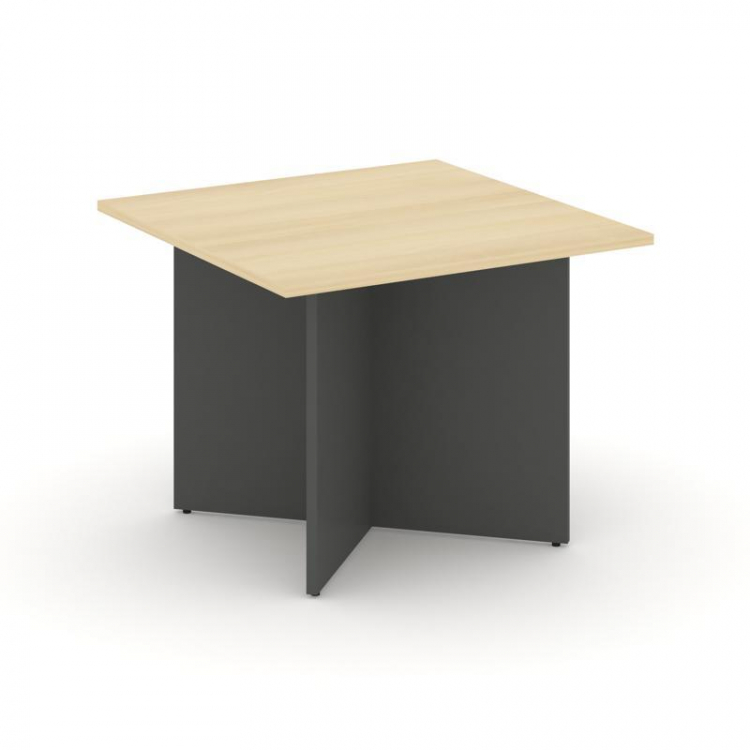 Style Project Стол переговорный квадрат. SN-D.SPRG-003 Акация Лорка/Антрацит 980*980*750