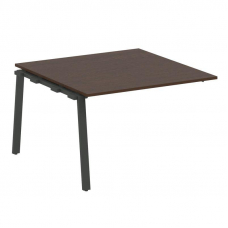 Metal System Проходной элемент перег. стола на А-образном м/к БА.ППРГ-2 Венге Цаво/Металл Антрацит 1