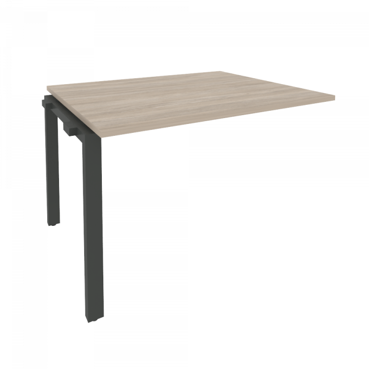 Onix Проходной наборный элемент переговорного стола O.MP-NPRG-2 Дуб Аттик/Металл Антрацит 1180*980*7