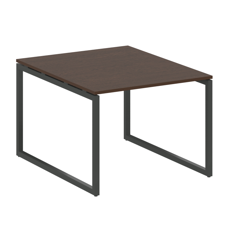 Metal System Quattro Перег. стол (1 столешница) на О-образном м/к 40БО.ПРГ-1.1 Венге Цаво/Металл Ант