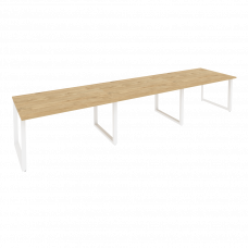 Onix Стол переговорный O.MO-PRG-3.3 Тиквуд Светлый/Металл Белый 4140*980*750