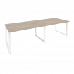 Onix Стол переговорный O.MO-PRG-2.3 Дуб Аттик/Металл Белый 2760*980*750