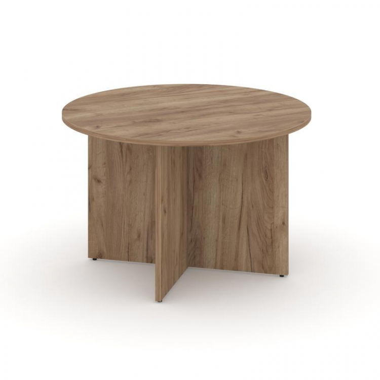 Style Project Стол переговорный кругл. SN-D.SPRG-004 Дуб Табак 1180*1180*750