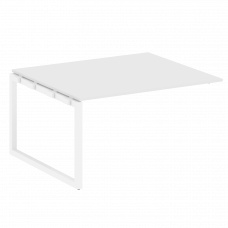 Metal System Quattro Проходной элемент перег. стола на О-образном м/к 50БО.ППРГ-3 Белый/Металл Белый