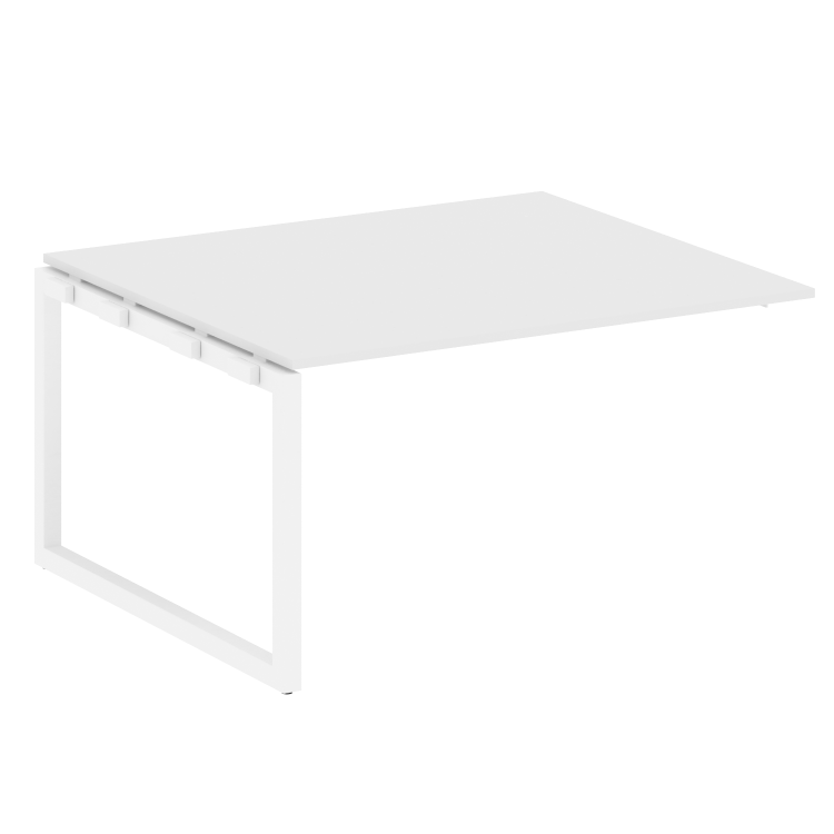 Metal System Quattro Проходной элемент перег. стола на О-образном м/к 50БО.ППРГ-3 Белый/Металл Белый