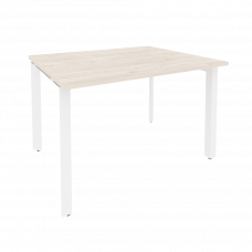 Onix Стол переговорный O.MP-PRG-1.2 Денвер Светлый/Металл Белый 1180*980*750