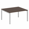 Metal System Quattro Переговорный стол (1 столешница) на П-образном м/к 50БП.ПРГ-1.3 Венге Цаво/Мета
