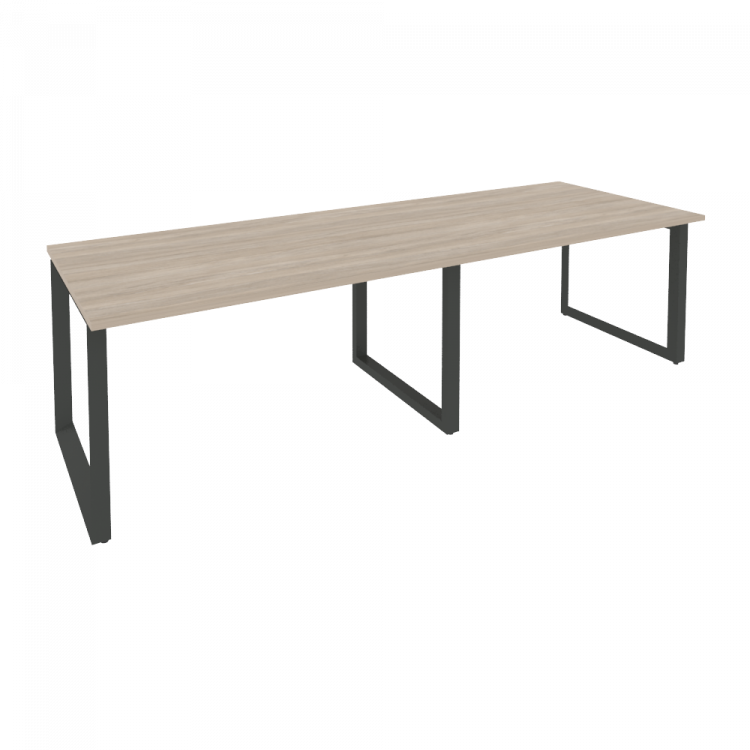 Onix Стол переговорный O.MO-PRG-2.3 Дуб Аттик/Металл Антрацит 2760*980*750