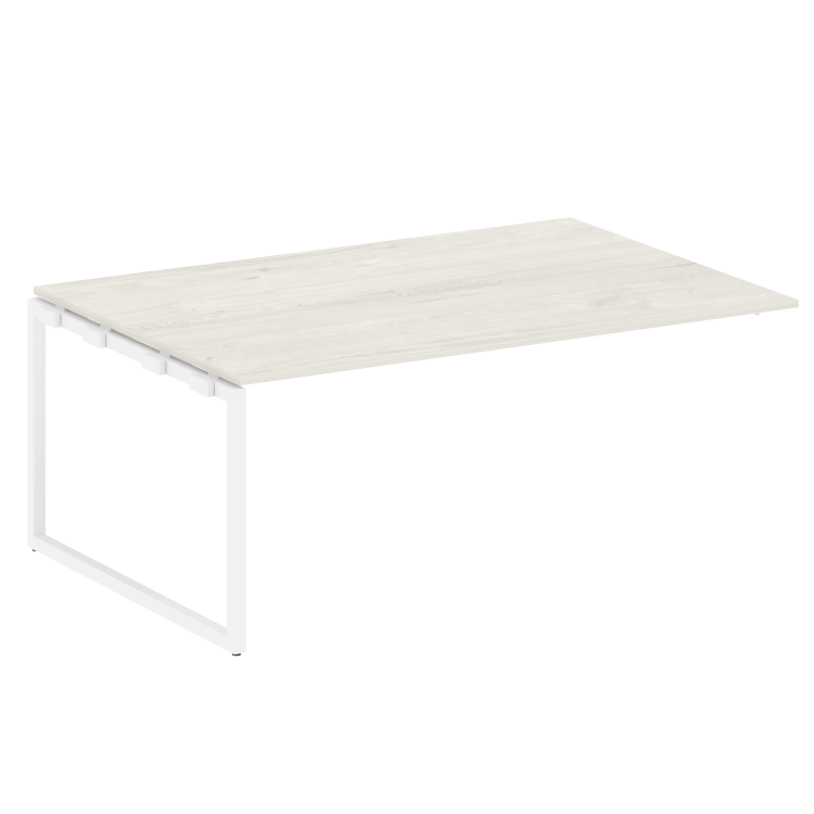 Metal System Quattro Проходной элемент перег. стола на О-образном м/к 40БО.ППРГ-5 Дуб Наварра/Металл