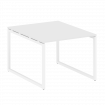 Metal System Quattro Перег. стол (1 столешница) на О-образном м/к 40БО.ПРГ-1.1 Белый/Металл Белый 10