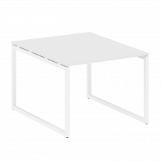 Metal System Quattro Перег. стол (1 столешница) на О-образном м/к 40БО.ПРГ-1.1 Белый/Металл Белый 10