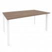 Onix Стол переговорный O.MP-PRG-1.4 Дуб Аризона/Металл Белый 1580*980*750