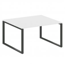 Metal System Переговорный стол (1 столешница) на О-образном м/к БО.ПРГ-1.3 Белый/Металл Антрацит 140