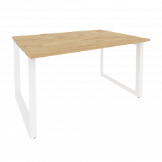 Onix Стол переговорный O.MO-PRG-1.3 Тиквуд Светлый/Металл Белый 1380*980*750