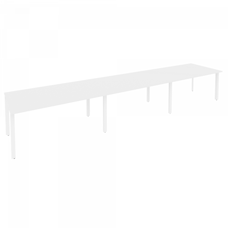 Onix Стол переговорный O.MP-PRG-3.4 Белый Бриллиант/Металл Белый 4740*980*750