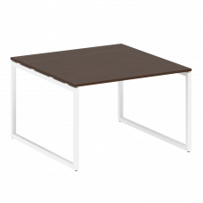 Metal System Quattro Перег. стол (1 столешница) на О-образном м/к 40БО.ПРГ-1.2 Венге Цаво/Металл Бел