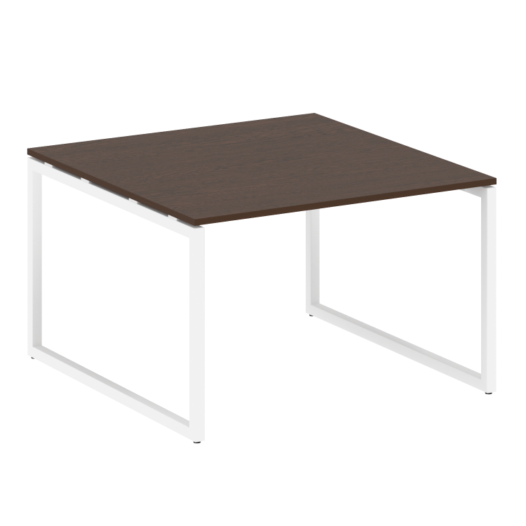 Metal System Quattro Перег. стол (1 столешница) на О-образном м/к 40БО.ПРГ-1.2 Венге Цаво/Металл Бел