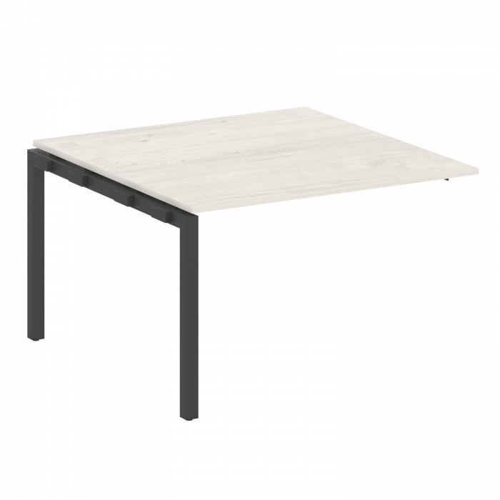 Metal System Quattro Проходной элемент перег. стола на П-образном м/к 50БП.ППРГ-2 Дуб Наварра/Металл