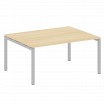 Metal System Quattro Переговорный стол (1 столешница) на П-образном м/к 50БП.ПРГ-1.4 Акация Лорка/Ме