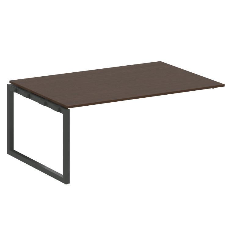 Metal System Quattro Проходной элемент перег. стола на О-образном м/к 50БО.ППРГ-5 Венге Цаво/Металл