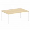 Metal System Quattro Переговорный стол (1 столешница) на П-образном м/к 40БП.ПРГ-1.5 Акация Лорка/Ме
