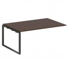 Metal System Проходной элемент перег. стола на О-образном м/к БО.ППРГ-5 Венге Цаво/Металл Антрацит 1