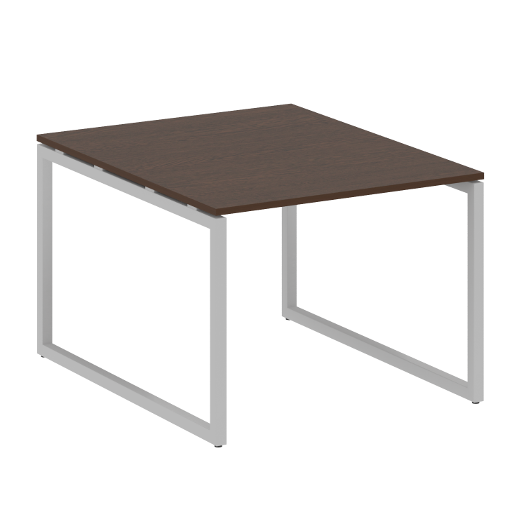 Metal System Quattro Перег. стол (1 столешница) на О-образном м/к 40БО.ПРГ-1.1 Венге Цаво/Металл Сер