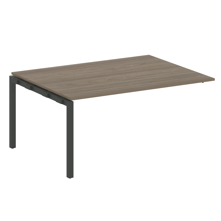 Metal System Quattro Проходной элемент перег. стола на П-образном м/к 50БП.ППРГ-4 Вяз Благородный/Ме