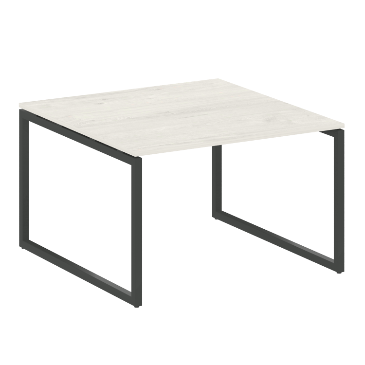 Metal System Quattro Перег. стол (1 столешница) на О-образном м/к 40БО.ПРГ-1.2 Дуб Наварра/Металл Ан