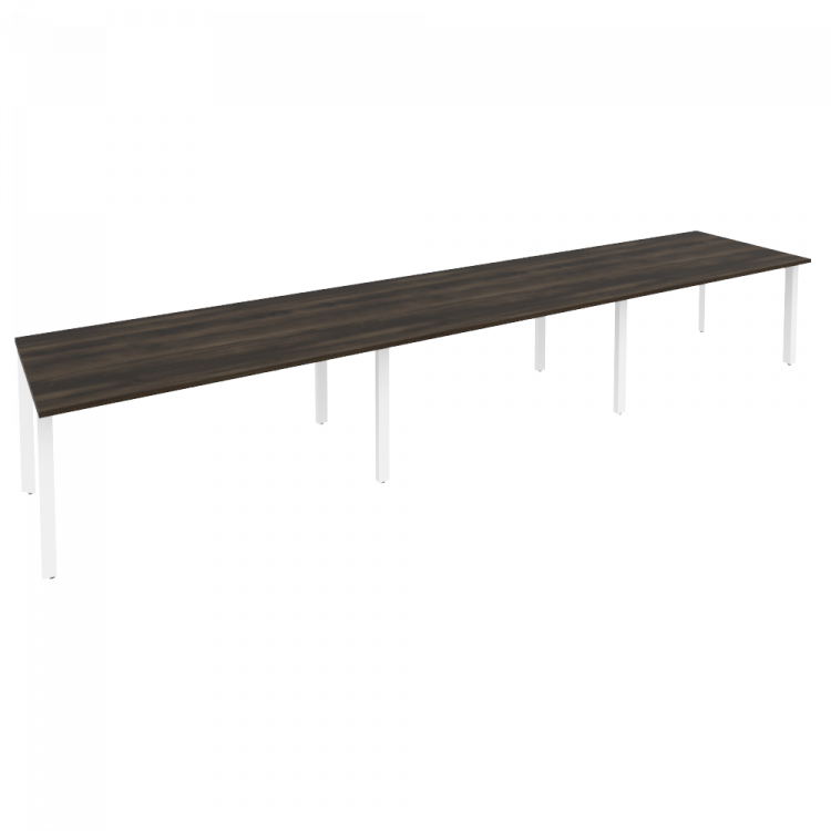 Onix Стол переговорный O.MP-PRG-3.4 Дуб Мали/Металл Белый 4740*980*750