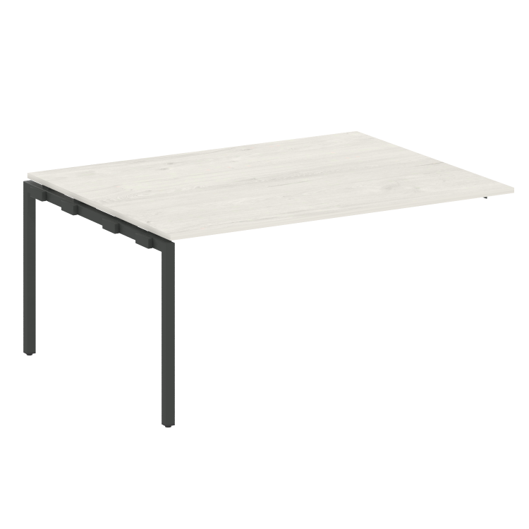 Metal System Quattro Проходной элемент перег. стола на П-образном м/к 40БП.ППРГ-4 Дуб Наварра/Металл