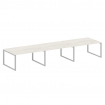 Metal System Переговорный стол (3 столешницы) на О-оразном м/к БО.ПРГ-3.4 Дуб Наварра/Металл Серый 4
