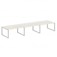 Metal System Переговорный стол (3 столешницы) на О-оразном м/к БО.ПРГ-3.4 Дуб Наварра/Металл Серый 4